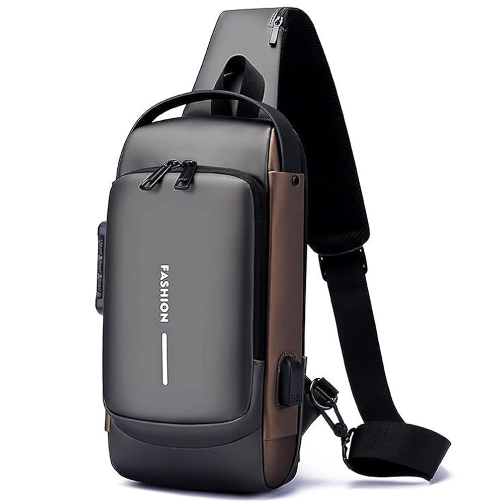 Small 1L Anti-Theft Sling Backpack – Multifunction Shoulder Crossbody Chest Bag (Blue)